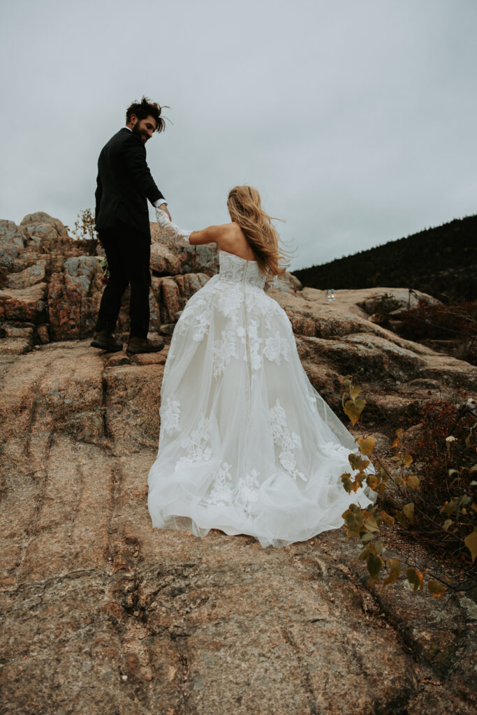 Acadia Elopement in the fall